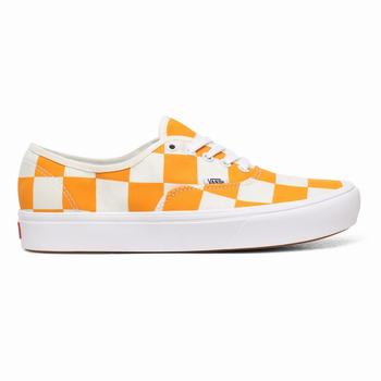 Vans Half Big Checker ComfyCush Authentic - Naisten Tennarit - Keltainen/Sininen